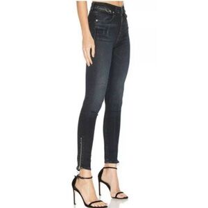 Rag & Bone Black Skinny Jeans 25 | Mid Rise Stretch Denim Everyday